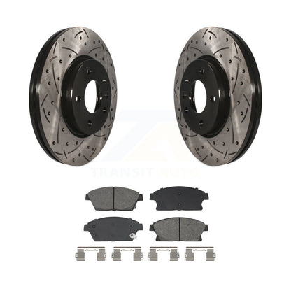 Rotor de frein à fente percée avant et Kit de plaquettes semi-métalliques pour Chevrolet Cruze Buic