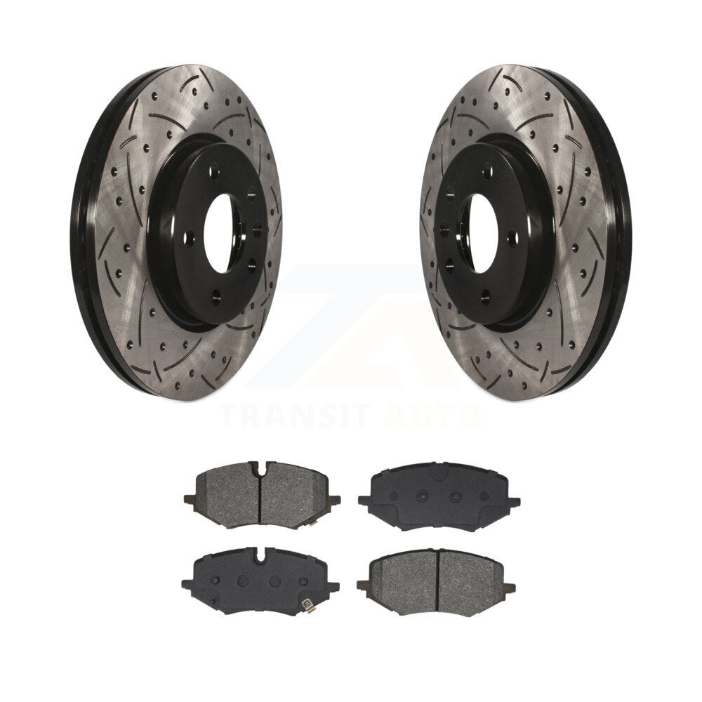 Kit de plaquettes semi-métalliques de Rotors de frein de fente de forage avant pour Chevrolet Trailblazer G