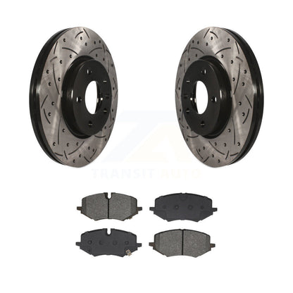 Kit de plaquettes semi-métalliques de Rotors de frein de fente de forage avant pour Chevrolet Trailblazer G