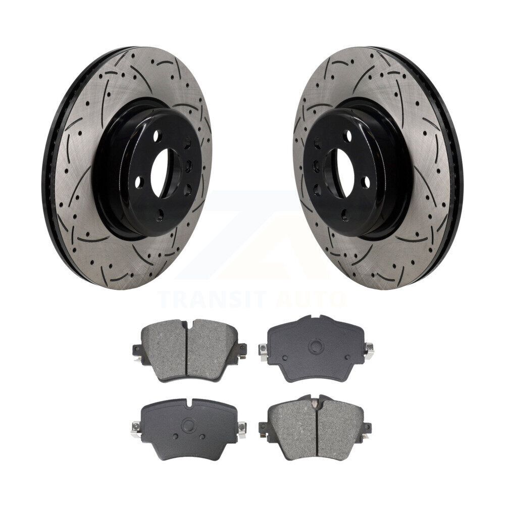 Kit de plaquettes de frein semi-métalliques pour rotors de frein à fente avant, pour BMW X3 330i xDrive X4 Z