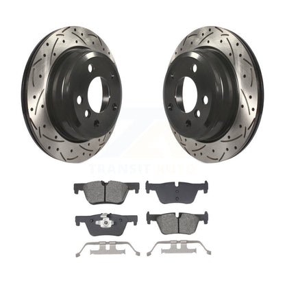 Rotors de frein à fente arrière, Kit de plaquettes semi-métalliques pour BMW 328i xDrive 330i 320