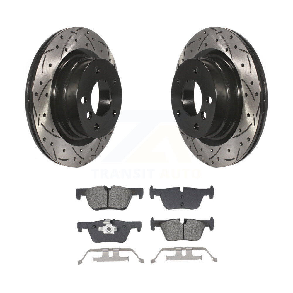 Kit de plaquettes de frein semi-métalliques pour rotors de frein à fente arrière, pour BMW 230i xDrive 228i 328