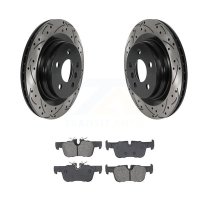 Kit de plaquettes semi-métalliques de Rotor de frein de fente de forage arrière pour BMW X1 Mini X2 Cooper 228