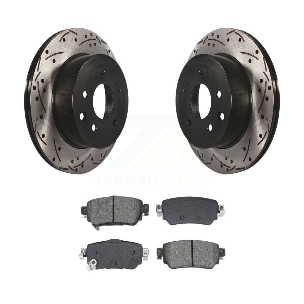 Kit de plaquettes de frein semi-métalliques pour rotors de frein arrière pour Nissan Rogue Sport 2019