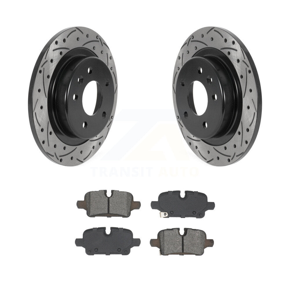 Kit de plaquettes semi-métalliques de Rotor de frein à disque de fente de forage arrière pour Chevrolet Equinox GM