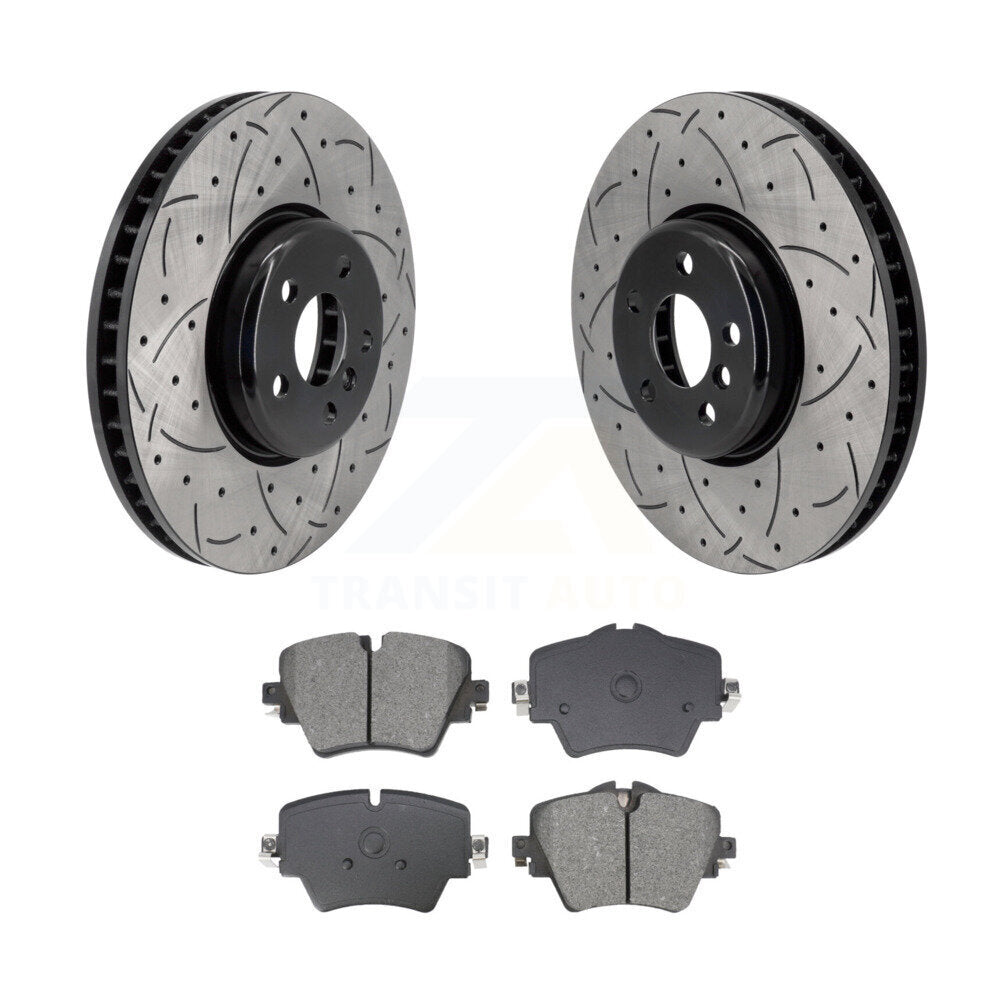 Kit de plaquettes semi-métalliques pour Rotor de frein, fente de perçage avant, pour Toyota GR Supra 2021 2.0