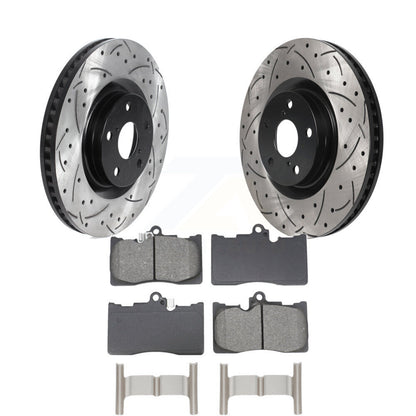 Kit de plaquettes semi-métalliques de Rotor de frein à fente percée avant, pour Lexus IS300 IS350 GS35