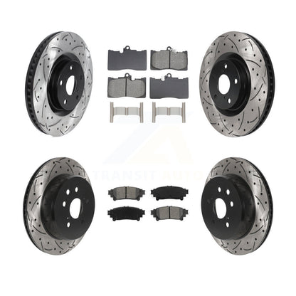 Kit de rotor de frein avant et arrière et plaquettes semi-métalliques (6 pièces) pour Lexus IS300 IS350 GS35