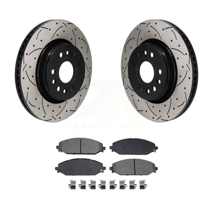 Rotors de frein à fente avant, Kit de plaquettes semi-métalliques pour Ram 1500 Jeep Wagoneer