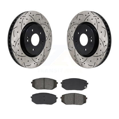 Kit de plaquettes de frein semi-métalliques pour rotors de frein à fente avant, pour Hyundai Tucson Kia Ioni