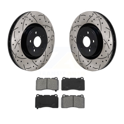 Kit de plaquettes semi-métalliques de Rotor de frein de fente de forage avant pour Subaru BRZ Impreza Toyot