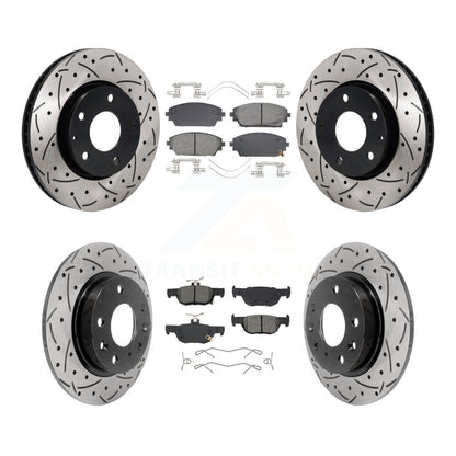 Kit de plaquettes de frein semi-métalliques pour rotors de frein avant et arrière, pour Mazda 3 Sport FW
