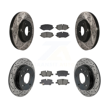 Kit de plaquettes semi-métalliques de Rotor de frein à fente avant et arrière, pour Chevrolet Buick G