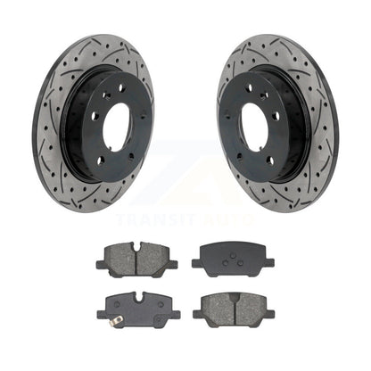 Kit de plaquettes semi-métalliques de Rotor de frein à fente arrière percée pour Chevrolet Trailblazer G