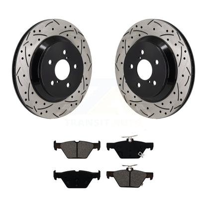 Kit de plaquettes semi-métalliques pour Rotor de frein à disque, fente de perçage pour manteau arrière, pour Subaru Crosstre