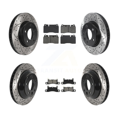 Kit de rotors de frein à disque avant et arrière et plaquettes semi-métalliques (6 pièces) pour Volkswagen Touare