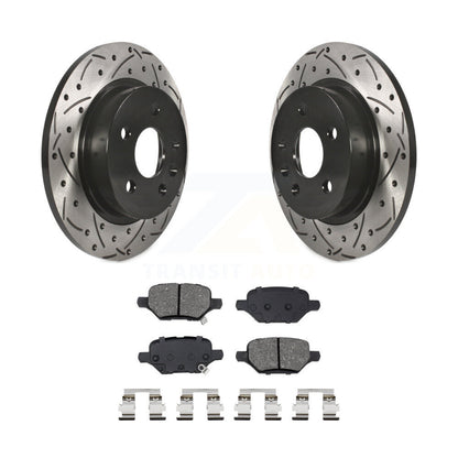 Rotor de frein à fente arrière percé et Kit de plaquettes semi-métalliques pour Buick Encore Chevrole