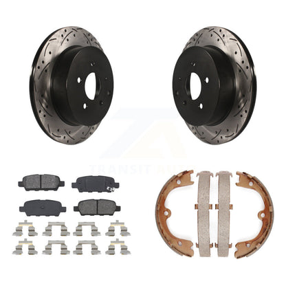 Kit de chaussures de stationnement à disques arrière percés et à fentes, plaquettes semi-métalliques, pour FX3