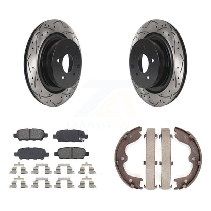 Kit de chaussures de stationnement à disques arrière percés et à fentes, plaquettes semi-métalliques, pour G35