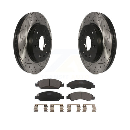Kit de plaquettes en céramique pour Rotor de frein, fente de perçage avant, pour GMC Sierra 1500 Chevrolet Taho