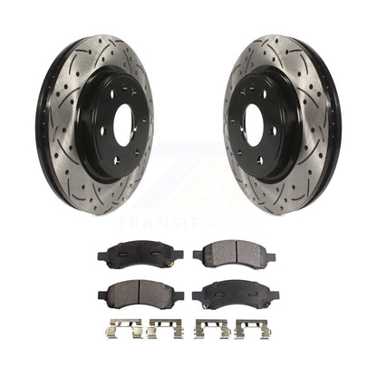 Kit de plaquettes en céramique pour Rotor de frein, fente de perçage avant, pour GMC Acadia Buick autoclave Satur