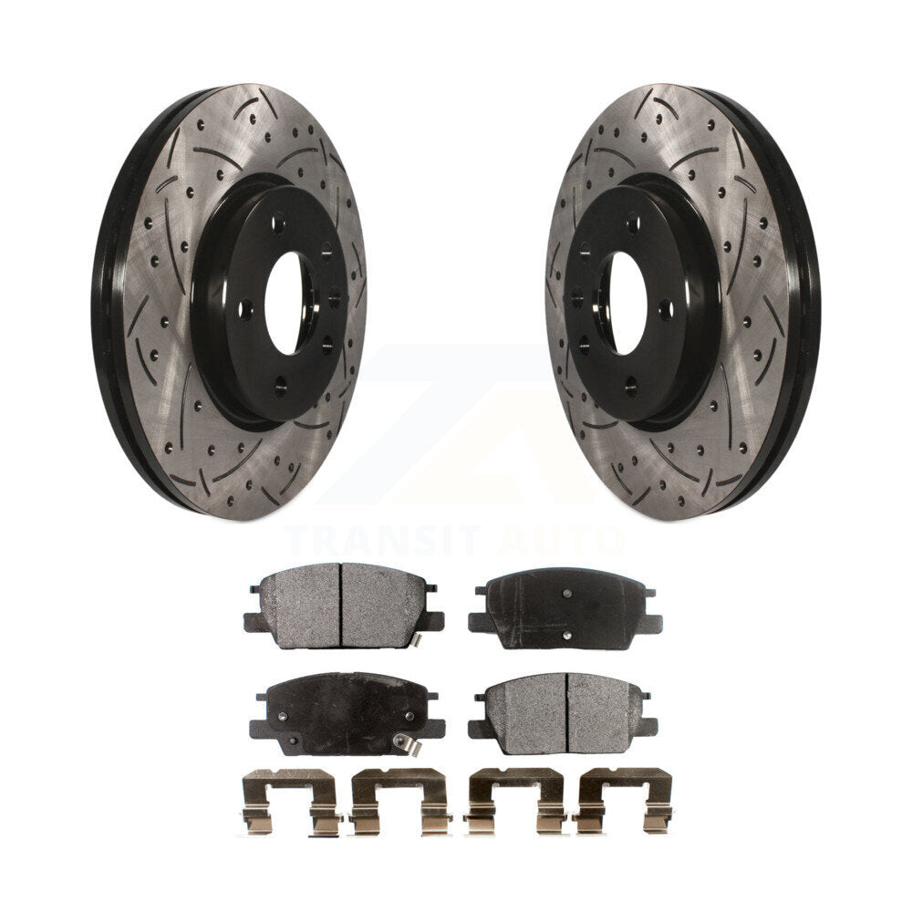 Kit de plaquettes en céramique pour Rotor de frein à fente avant percée, pour Chevrolet Equinox GMC Terrai