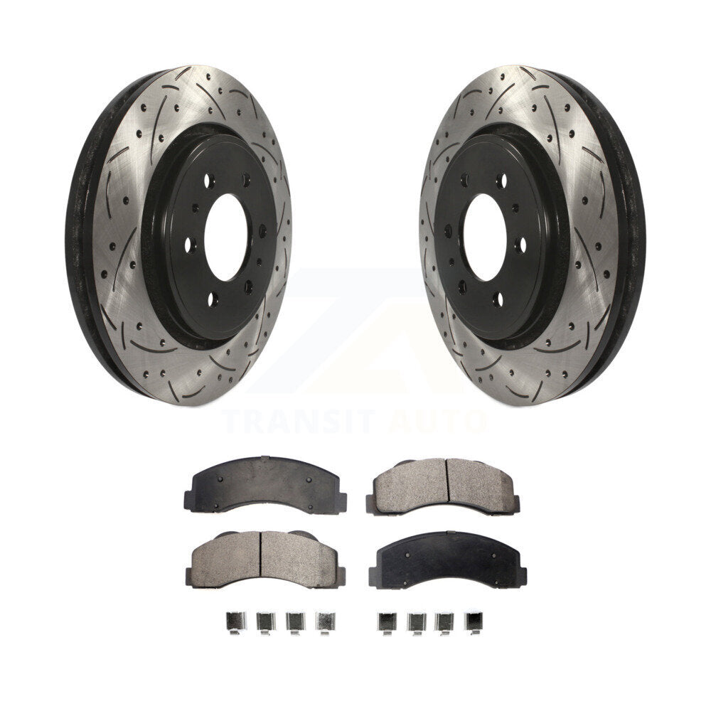 Kit de plaquettes en céramique pour Rotor de frein à fente avant, pour Ford F-150 Expedition Lincol