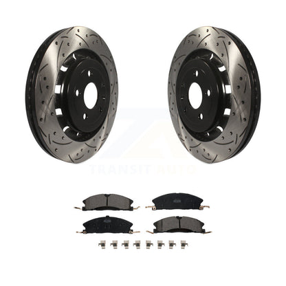Kit de plaquettes en céramique pour Rotor de frein, fente de perçage avant, pour Ford Explorer Flex Taurus Seda