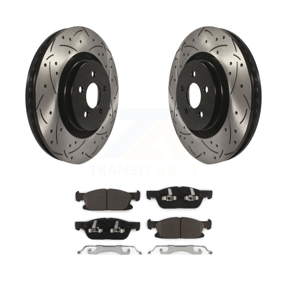 Kit de plaquettes en céramique pour Rotors de frein à fente avant, pour Ford Edge Lincoln Nautilus MK