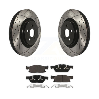 Kit de plaquettes en céramique pour Rotors de frein à fente avant, pour Ford Edge Lincoln Nautilus MK