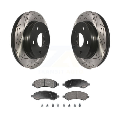 Kit de plaquettes en céramique pour Rotor de frein, fente de perçage avant, pour Ram 1500 Classic Dodge Chrysler