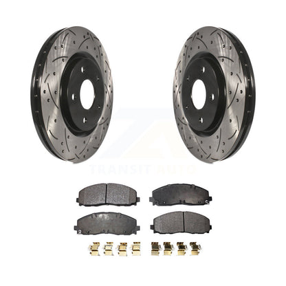 Kit de plaquettes en céramique pour Rotor de frein à fente avant percée, pour Dodge Grand Caravan Journey