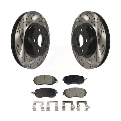 Kit de plaquettes en céramique pour Rotor de frein à fente avant percée, pour Subaru Impreza Scion FR-S BR