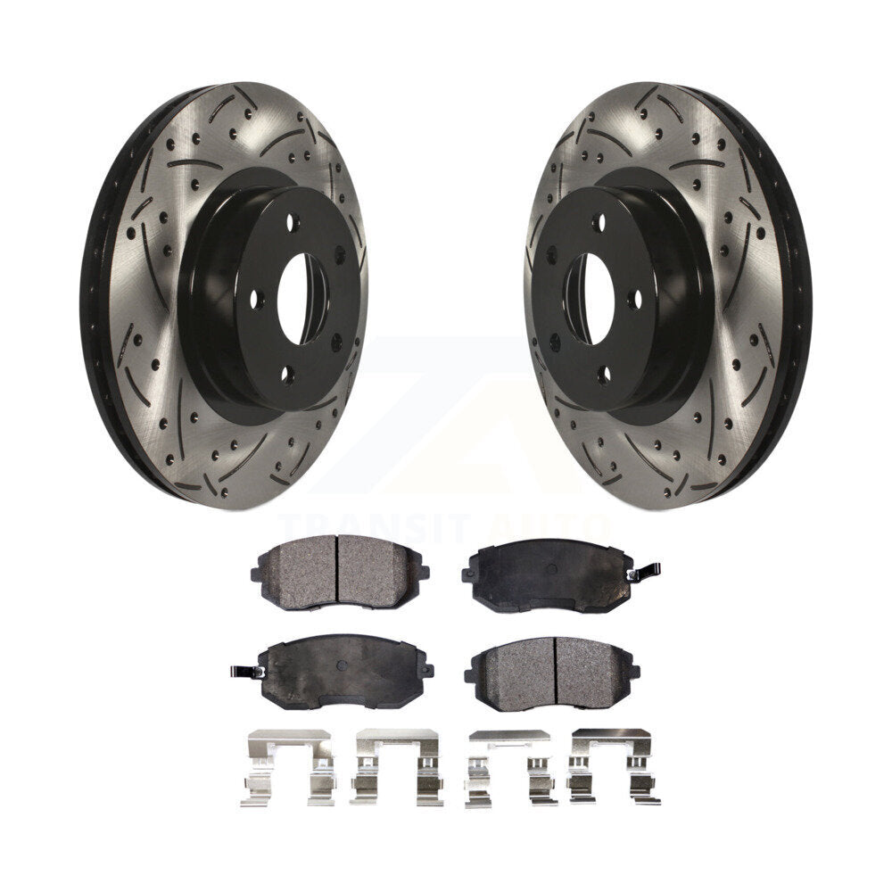 Kit de plaquettes en céramique pour Rotor de frein, fente de perçage avant, pour Subaru Impreza Legacy Saab 9-2