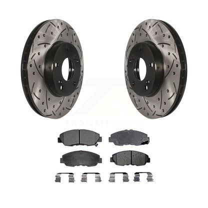 Kit de plaquettes en céramique pour Rotor de frein à disque, fente de forage à revêtement avant, pour Honda Civic G 2011