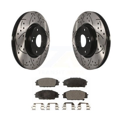 Kit de plaquettes en céramique pour Rotors de frein à disque, fente de perçage avant, pour Honda Civic Acura CSX RS