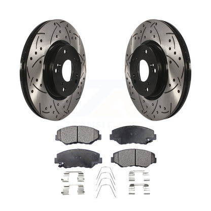 Kit de plaquettes en céramique pour Rotor de frein à disque, fente de perçage avant, pour Honda Civic CR-V Acura IL