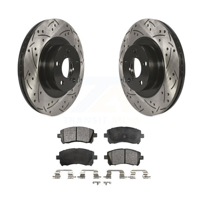 Kit de plaquettes en céramique pour Rotor de frein à fente avant percée, pour Subaru Impreza Outback Legac