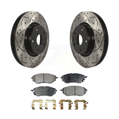 Kit de plaquettes de frein en céramique, Rotors de frein à fente avant percés pour Subaru Outback WRX Legacy B