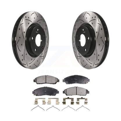 Kit de plaquettes en céramique pour Rotor de frein à fente avant percée, pour Honda Pilot Acura MDX RLX ZD