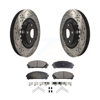 Kit de plaquettes en céramique pour Rotors de frein à fente de forage avant, pour Toyota Highlander Sienna Lexu