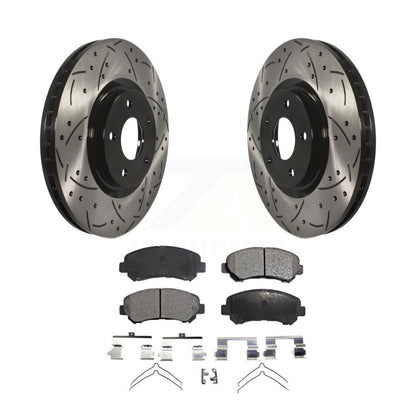 Kit de plaquettes en céramique pour Rotors de frein à disque, fente de forage à revêtement avant, pour Nissan Sentra Juk