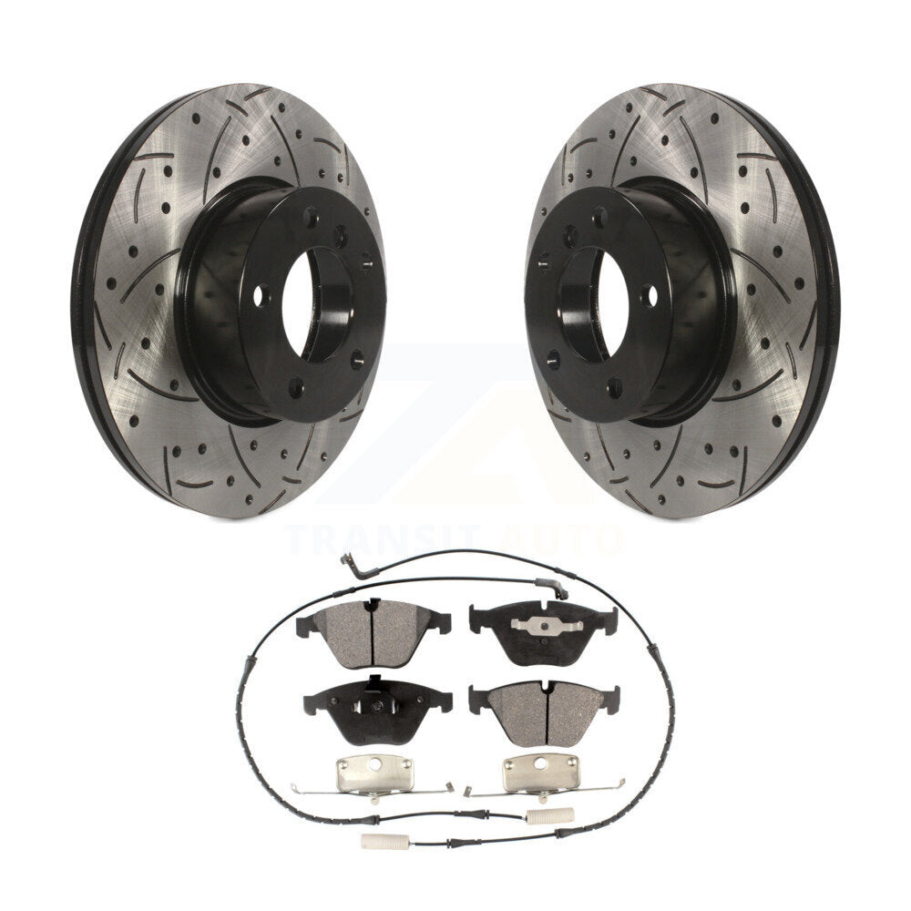 Kit de plaquettes en céramique pour Rotor de frein à disque, fente avant percée, pour BMW 328i xDrive X1 328x