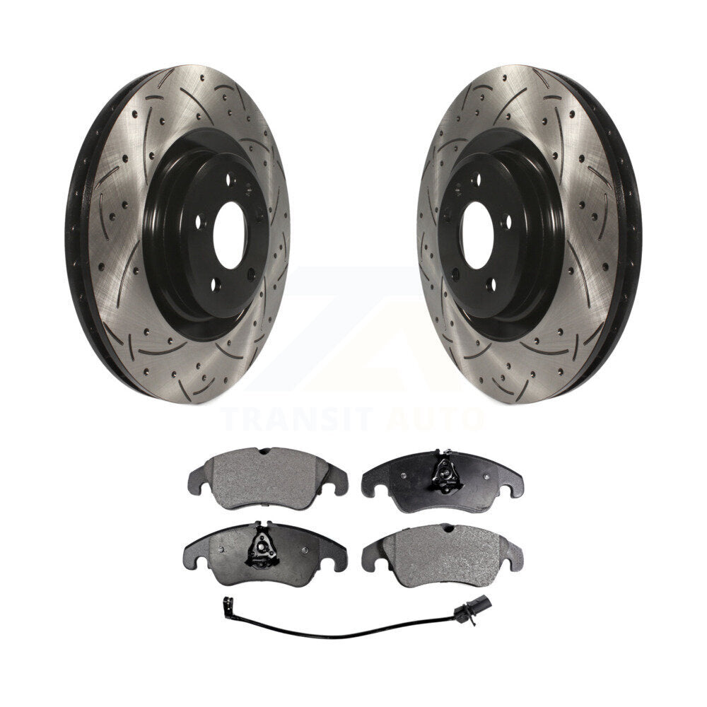 Kit de plaquettes en céramique pour Rotors de frein à fente avant, pour Audi Q5 A4 Quattro S4 S5 A6 A