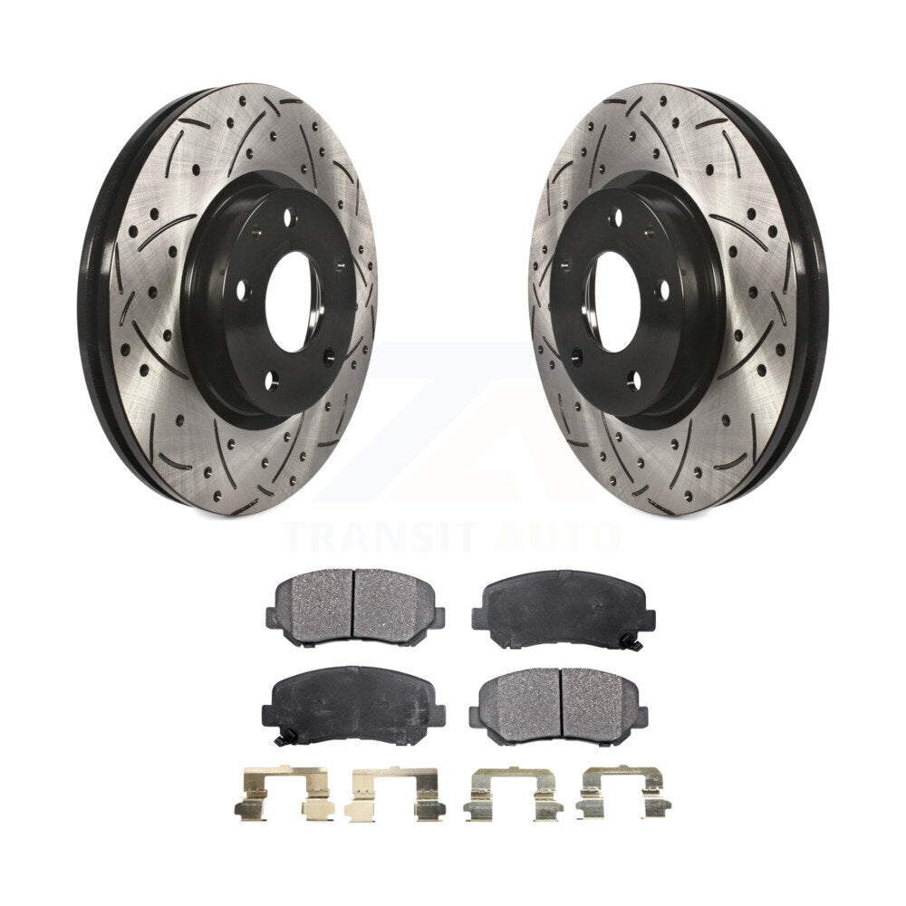 Kit de plaquettes en céramique pour rotors de frein à disque, fente de perçage pour manteau avant, pour Mazda CX-2013 – 2015