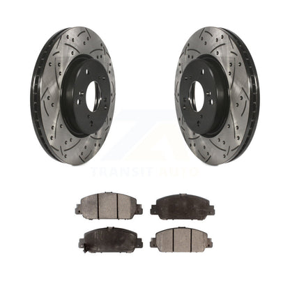 Kit de plaquettes en céramique pour Rotor de frein à disque, fente percée, revêtement avant, pour Honda HR-V Accor