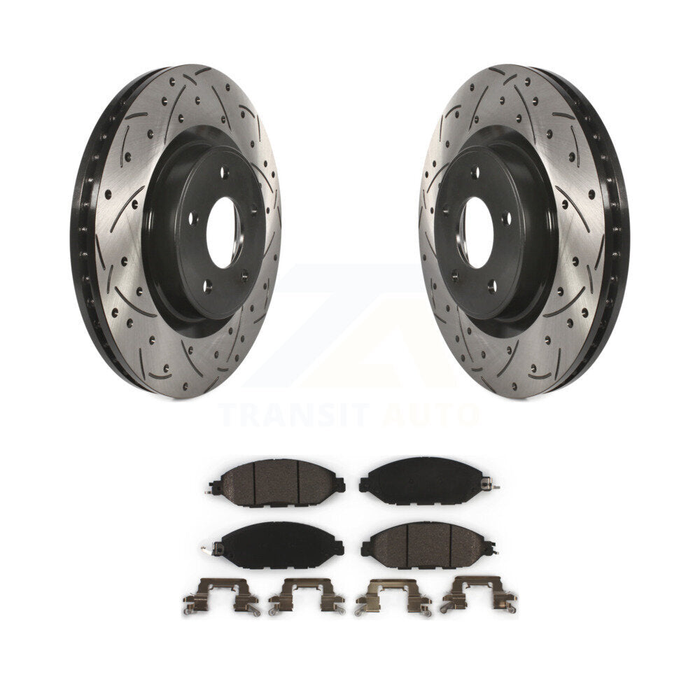 Kit de plaquettes en céramique pour Rotor de frein à fente avant percée, pour Nissan Murano Pathfinder QX6
