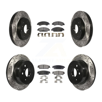Kit de plaquettes en céramique pour Rotor de frein, fente de perçage avant et arrière, pour Chevrolet Avalanche GMC X
