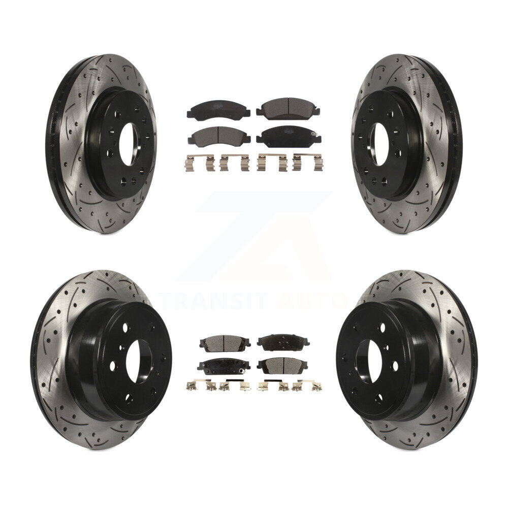 Kit de plaquettes en céramique pour Rotors de frein avant et arrière, pour GMC Sierra 1500 Chevrole