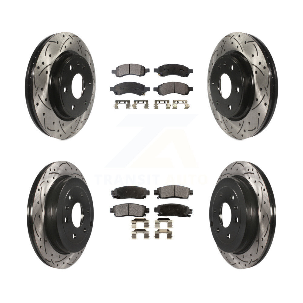 Kit de plaquettes en céramique pour Rotor de frein, fente avant et arrière percée, pour GMC Acadia Buick Enclav